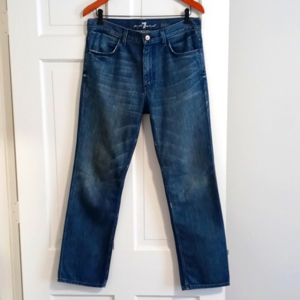 👖7 For All Mankind👖 - Men's "Dylan" Straight Leg Dark Wash Jean